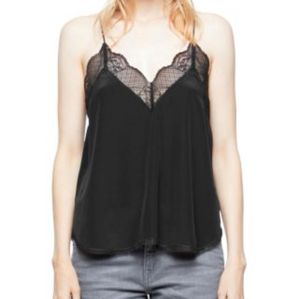 Zadig & Voltaire Black Lace Camisole